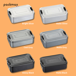 Aluminum Alloy <b>Kids</b> Bento <b>Box</b>, Student Lunch Container, Food-Grade Outdoor Picnic <b>Storage</b> <b>Box</b>, Wholesale - Product Image 5
