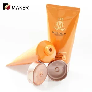 工厂定制标签PBL Pe包装无气泵盖管手工化妆品软管塑料乳液与批发商
