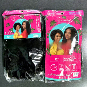 <span class=keywords><strong>Cheveux</strong></span> synthétiques en vrac <span class=keywords><strong>Afro</strong></span> Kinky pour tresses, 100g, 12 pouces, résistants à la chaleur, ignifuges, sans nœuds, extensions en fibres pour coiffures bouffantes - Product Image 3