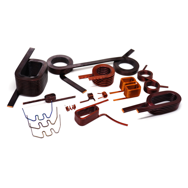 Edgewise Copper Flat Wire Springs - Custom Coils for Transformer/Inductor Applications & Load Types For Industrial Robot Part