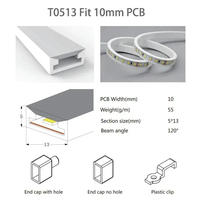 Tube néon LED T0511/0513/0515, bande lumineuse LED flexible 5050, tuyau en gel de silice silicone pour lumières PCB WS2812 WS2815 8/10/12mm