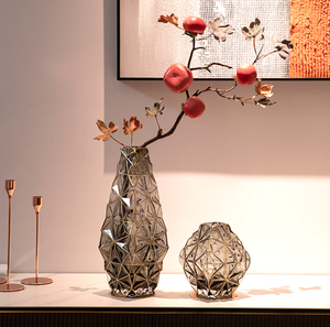 <span class=keywords><strong>Vase</strong></span> en verre coloré de style Ins avec bord doré pour arrangement de plantes et de fleurs de salon <span class=keywords><strong>d</strong></span>écoration douce anniversaire ornements <span class=keywords><strong>vase</strong></span> - Product Image 4