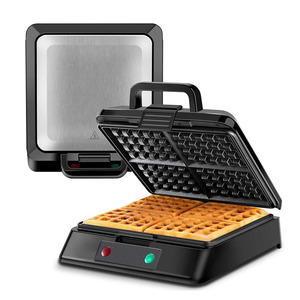 AIFA 4 rebanadas cuadradas belgas sin goteo máquina para hacer gofres belgas 1200W Hash Browns Snacks con fácil limpieza WAFFLE MAKER - Product Image 1