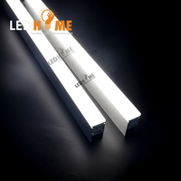 Éclairage linéaire LED monocouleur étanche pour extérieur APT2828 IK10 28*28mm, avec 120 LED SMD 2835, bande de 19,2W