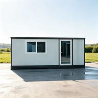 Maison conteneur extensible à double aile de 20 pieds, maison préfabriquée modulaire, villa mobile pliable pour complexe hôtelier, bureau, dortoir temporaire