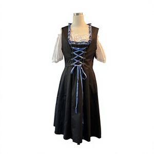 Oktoberfest Dress Women's German Dirndl Dress Costumes For Bavarian Oktoberfest Carnival <b>Halloween</b> - Product Image 1