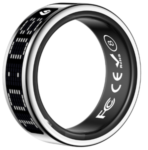 Bague connectée HR016 de bonne qualité, épaisseur <span class=keywords><strong>2</strong></span>,5 mm, batterie 26 mAh, affichage LED, suivi de santé, compteur de prières musulmanes, bague IA - Product Image 1