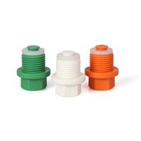 Vente en gros d'usine, raccords d'extrémité en plastique PPR de marque MG avec garantie de 3 ans pour les tuyaux d'eau de plomberie avec connectivité par soudage