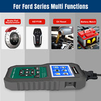 Herramienta de Diagnóstico Automotriz KW470 3 en 1, Escáner OBD2 para Autos, Probador de Batería, con Funciones ABS, SRS, Aceite/SAS, para Ford
