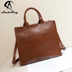 Bolso Tote AndoBag para Mujer, Cuero Vacuno Genuino, Gran Capacidad, Bolso de Hombro y Bandolera, Bolso de Mano Moderno 8199 - Product Image 1