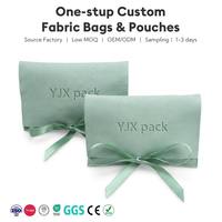 Pochette de rangement en microfibre suédée vert menthe écologique pour bijoux, avec logo personnalisé, petite pochette à cordon en suédine pour bijoux