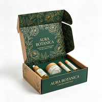 Boîtes d'expédition en carton ondulé imprimées sur mesure, emballage en papier résistant pour produits cosmétiques et soins de la peau, boîte d'expédition postale