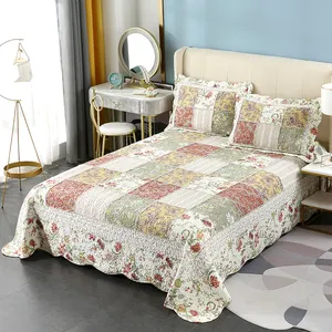3 قطعة مخصص الحديثة المنزل اختيار لحاف خليط باتشورك قابل للغسل السرير لحاف المفارش القطن المنزل غطاء السرير