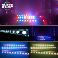 Barres lumineuses LED RGBW 4-en-1 étanches IP65, projecteurs murale à contrôle pixel DMX RDM pour événements extérieurs et scènes