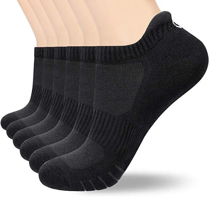 Mens Cotton Socks Custom Design Logo OEM Men Women Athletic Low Cut Running Sports Cotton Outdoor Running Cushioned Ankle Sport Socks