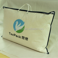 Sac d'emballage en PVC écologique avec broderie, sac d'emballage pour couette recyclable