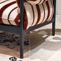 Stoff-Hochlehner-Einzelsessel, Moderner Französischer Mid-Century Luxus-Faulenzerstuhl, Designer-Möbel für Wohnzimmer