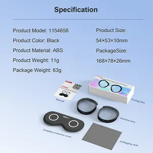 Monturas de anteojos Protección de <span class=keywords><strong>lentes</strong></span> de luz anti-azul Cubierta de lente de anillo óptico antiarañazos para Meta Quest 3S VR Accesorios magnéticos - Product Image 6