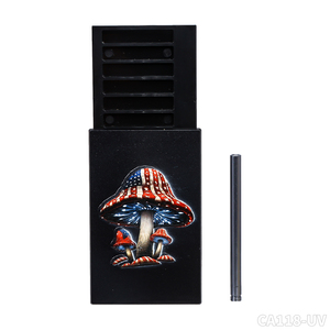 Logo personnalisé en gros nouveau design boîte à cigarettes en plastique noir boîte de rangement accessoires pour boutique de fumeurs - Product Image 2