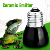 Lámpara Infrarroja de Cerámica E27 Impermeable y Anti-Quemaduras para Calentar Terrarios de Reptiles y Animales Pequeños