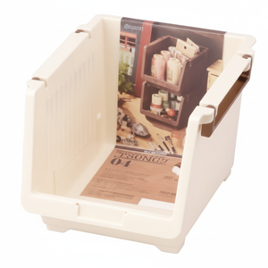 Organizzatore di organizzazione e archiviazione per la casa bianco profondo a 2 livelli Inomata - Product Image 1