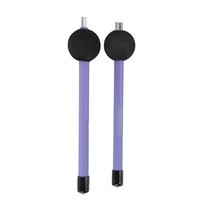 Lot de 2 brosses de batterie rétractables en fil d'acier à haute teneur en carbone pour instruments de percussion