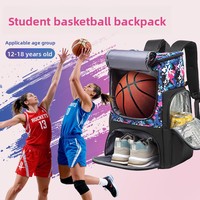 Sac à dos de basket-ball pour étudiants, Oxford, camouflage, imperméable, grande capacité, multifonctionnel, sac de sport à coussin d'air pour hommes et femmes