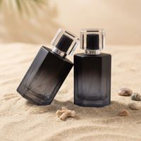 Flacon de parfum de luxe personnalisé Anding, vide, moderne, haut de gamme, transparent avec verre pulvérisateur, 100 ml