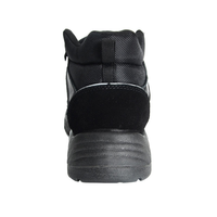 AODEXIANG Chaussures de sécurité industrielles unisexes en cuir véritable, embout en acier, semelle extérieure respirante en PU, confortables, anti-perforation, toutes saisons