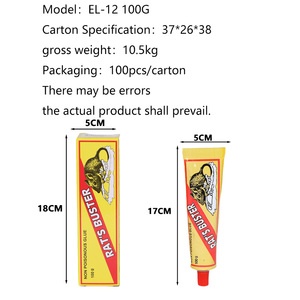 Tube de colle à rats super collante de 100 g, colle adhésive transparente à haute viscosité pour piège à rongeurs, pour la lutte antiparasitaire (option tube multicolore) - Product Image 3