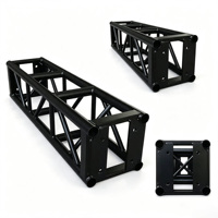 Truss Cuadrado de Aluminio Negro Thomas Bolt para Iluminación de Escenarios, Conciertos, Eventos y Exposiciones