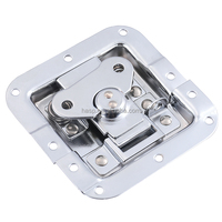 Serrure papillon en acier doux avec plateau pour différents types de boîtes et équipements industriels, modèle J912