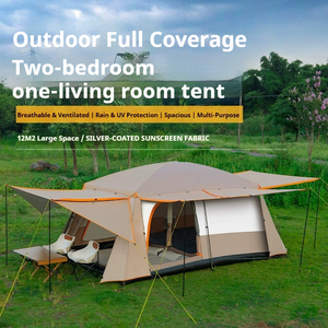 Carpa de Camping Espaciosa, Portátil, Plegable, con Protección Solar, Impermeable, de Tela Oxford 210D, para Picnic al Aire Libre, Parque, Camping - Product Image 2