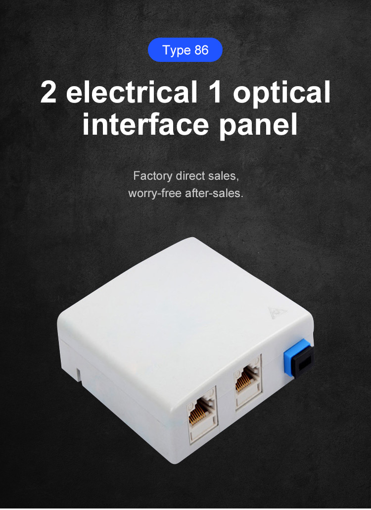 ABS Plastic FTTH Outdoor Box 2 Port Indoor Fiber Termination Box
