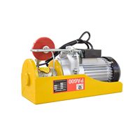 Mini-treuil électrique compact à câble métallique avec tambour en acier et interrupteur de fin de course pour levage léger en atelier, à domicile et sur chantier