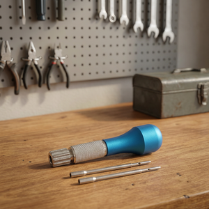 Destornillador manual de titanio azul con agarre moleteado para microimplantes dentales y ortodoncia, mini llave. - Product Image 4