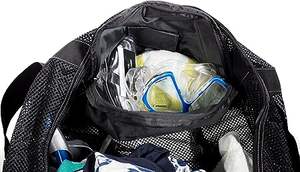 Free Sample Wholesale Custom Foldable Small Net Nylon <b>Mesh</b> <b>Bag</b> for Ball Basketball Diving Swimming Beach - Product Image 2