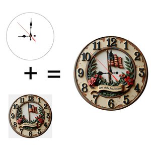 Round Wooden Wall <b>Clock</b> 25Cm Silent Nordic Style Home Living Room Decorative <b>Clock</b> - Product Image 5