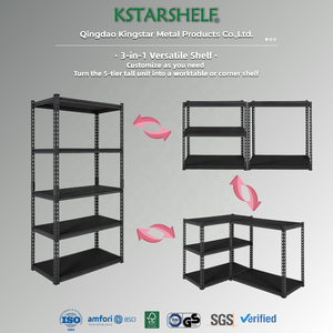 Scaffali Salvaspazio per Carichi Pesanti in Acciaio Zincato per Archiviazione <span class=keywords><strong>Etagere</strong></span> - Product Image 4