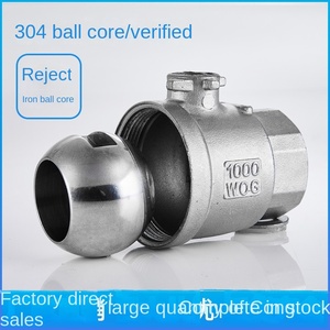 วาล์วบอลแบบลอยสองทาง ตัวเมีย สองชิ้น ทำจากสแตนเลสและทองเหลือง ล็อคได้ รุ่น OEM Zhengxing 304DN8 - Product Image 4