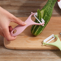 Nordic Color Keramische Dunschiller Multifunctioneel Keukengereedschap 2-In-1 Fruit-En Groenteschiller Voor Thuis Koken Cadeau