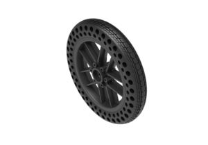 Roues de fauteuil roulant Nedong 10x1.5, pneus pleins, antichoc, légers, en TPE, sans air, pour une utilisation quotidienne. - Product Image 2