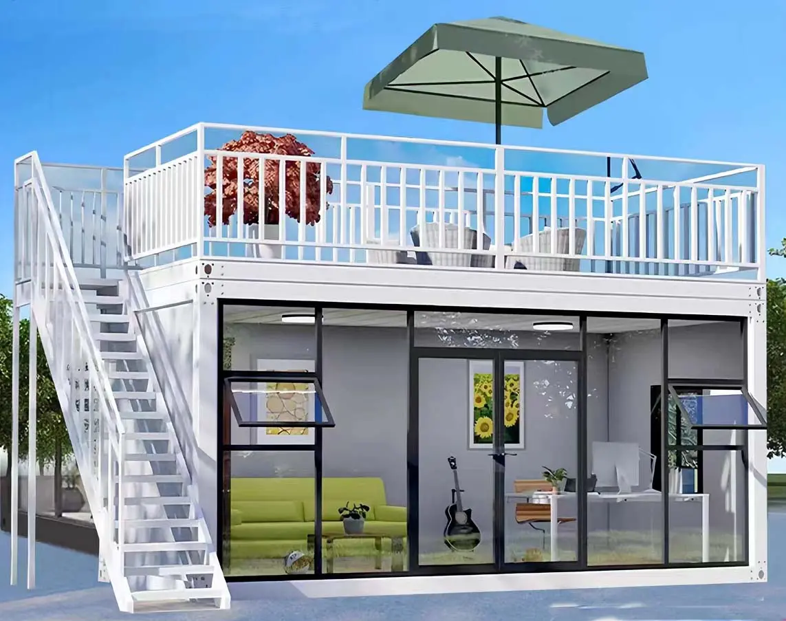 20ft 40ft Construction Container Office Green House Sunrooms Glass Houses Other Prefab Houses