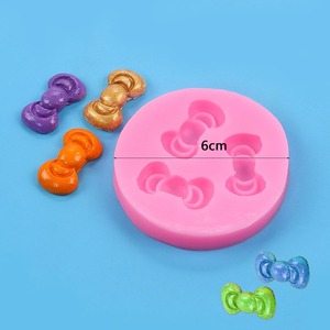 Mini moules en silicone en forme de nœud, antiadhésifs, pour chocolats, bonbons, gâteaux, cupcakes, gommes, artisanat sucré, bougies d'aromathérapie et décoration - Product Image 1