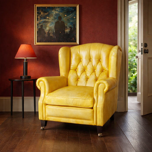 Sillón Chesterfield OEM <span class=keywords><strong>DOM</strong></span> <span class=keywords><strong>de</strong></span> Mediados <span class=keywords><strong>de</strong></span> Siglo, Cuero Genuino, Estilo Antiguo, Lujoso, para Sala <span class=keywords><strong>de</strong></span> Estar, Comedor, Plegable, para Dormitorio, Apartamento, Hotel - Product Image 2