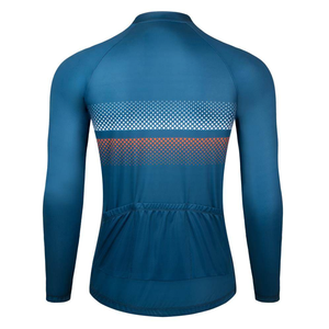 Maillot de cyclisme à manches longues personnalisable avec logo d'usine, respirant, en maille, séchage rapide, pour vélo de route, vente en gros - Product Image 6