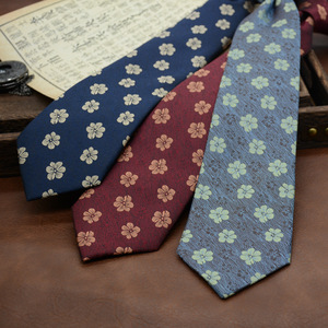 Tie người đàn ông chính Thức Kinh Doanh phong cách nóng người Anh phong cách quý ông Retro mô hình 8cm in tay sinh viên và làm việc trang phục chuyên nghiệp - Product Image 3