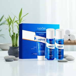 Kit de soins de la <span class=keywords><strong>peau</strong></span> pour hommes Offres Spéciales Lotion de contrôle de l'huile hydratante rafraîchissante pour le <span class=keywords><strong>visage</strong></span> Ensemble de 3 pièces Ensemble de soins de la <span class=keywords><strong>peau</strong></span> pour hommes pour tous types de <span class=keywords><strong>peau</strong></span> - Product Image 5
