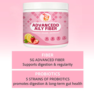 OEM ODM Advanced Daily Fiber Powder With Probiotics Collagen and Electrolytes Support Gut Health and Digestion Powder - Product Image 2