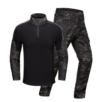 Ensemble de combinaison de camouflage en toile imperméable de haute qualité pour hommes, pour l'entraînement tactique en plein air, la chasse